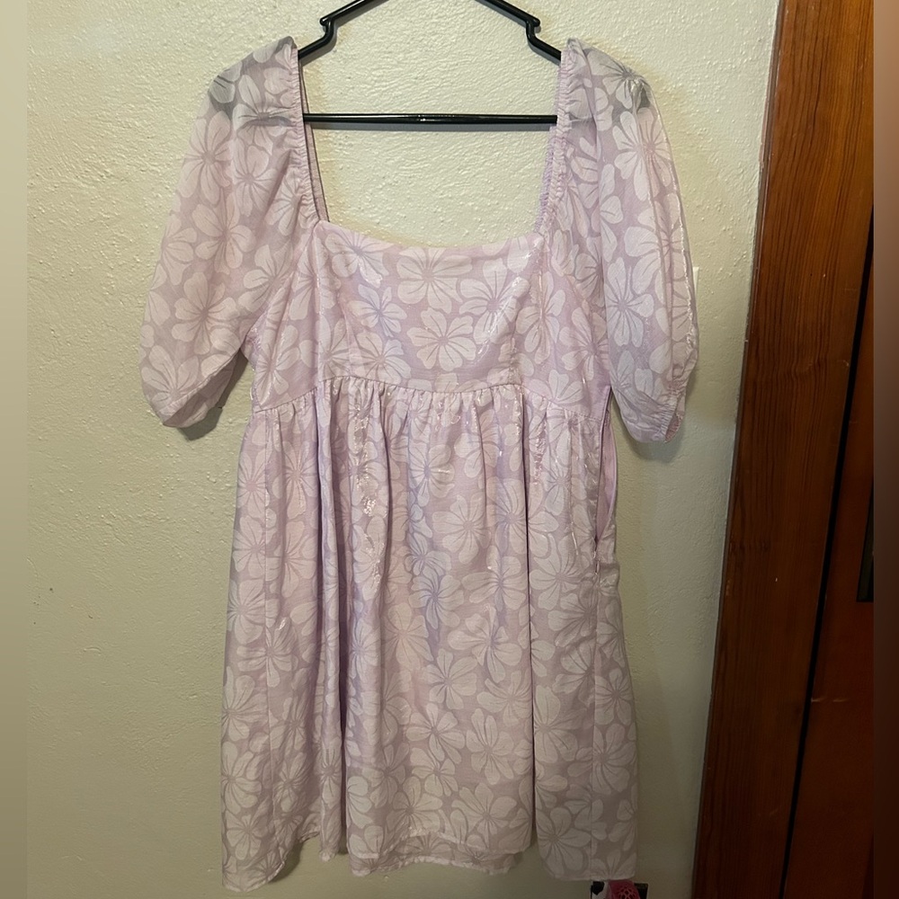 baevely purple flower dress